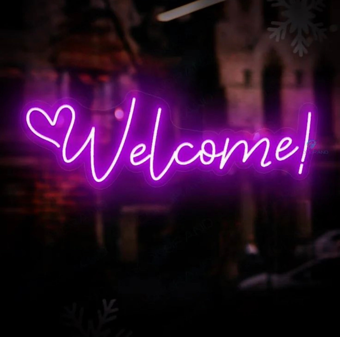Welcome neon