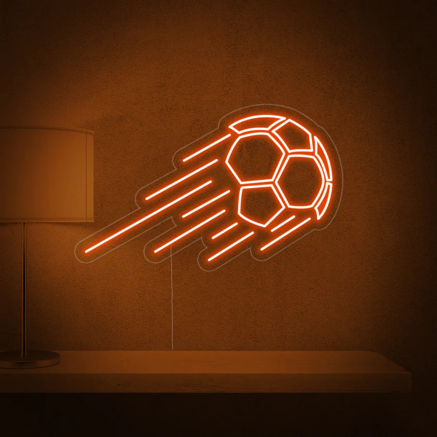pallone calcio neon