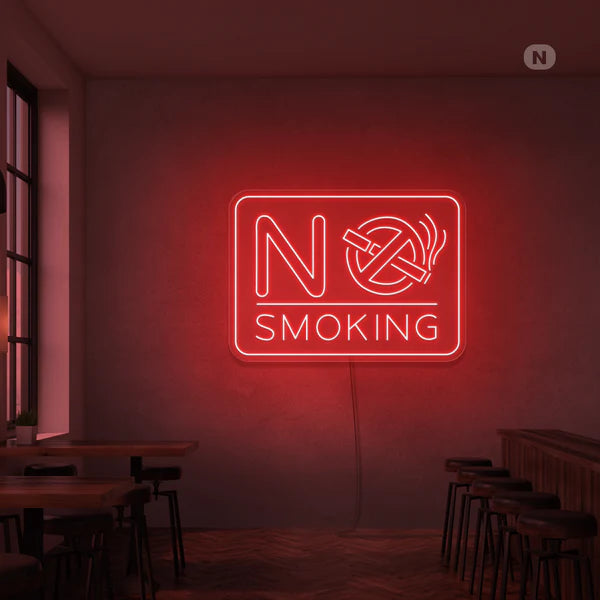non fumare neon