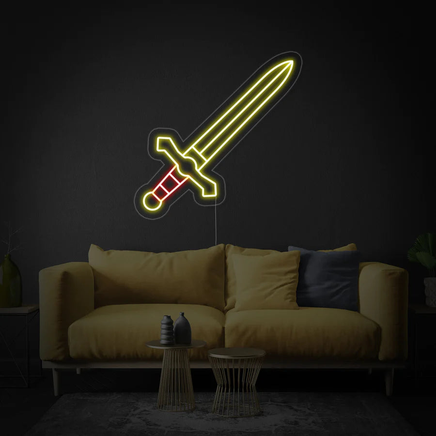 Metal Dagger Knight Sword Neon