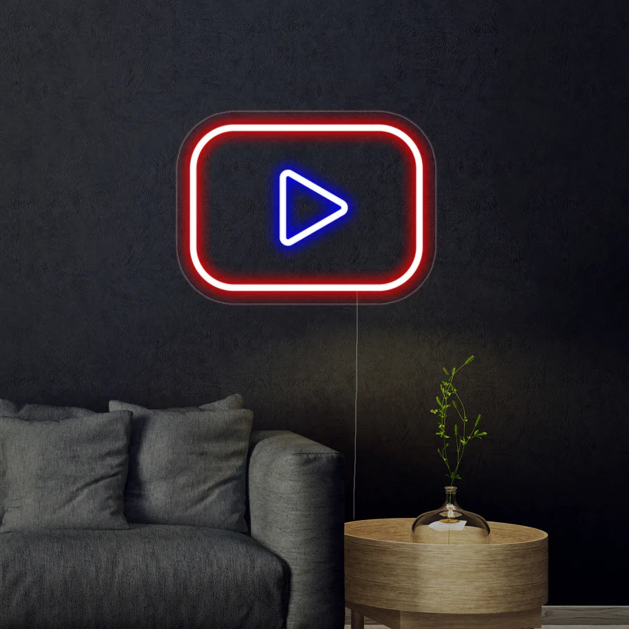 Logo Youtube neon
