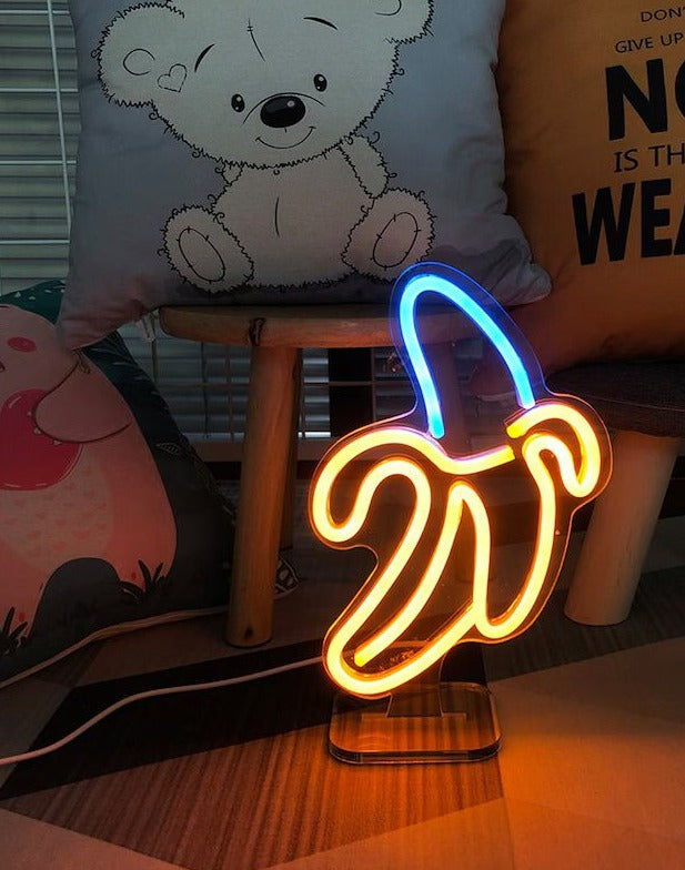 banana neon lampada