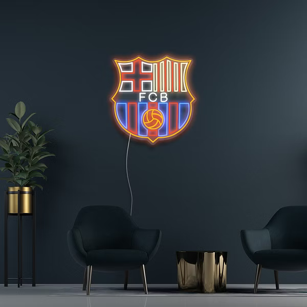 barcellona logo neon