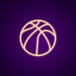 Palla basket neon