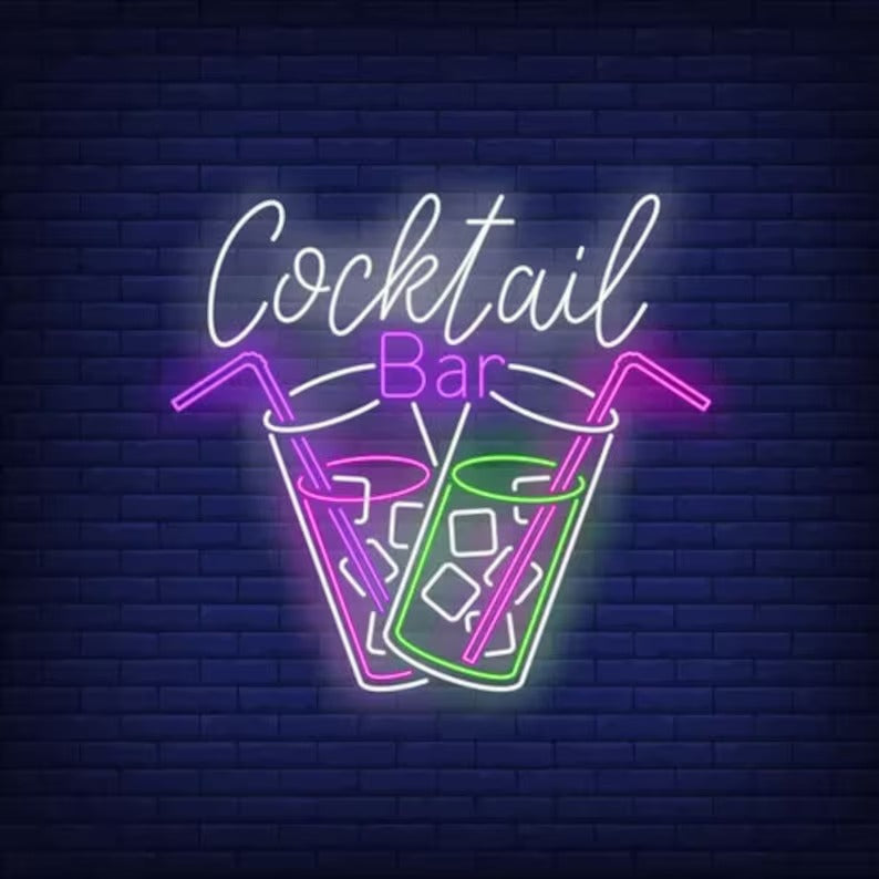 cocktail bar neon