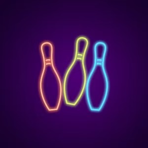 Birilli bowling neon
