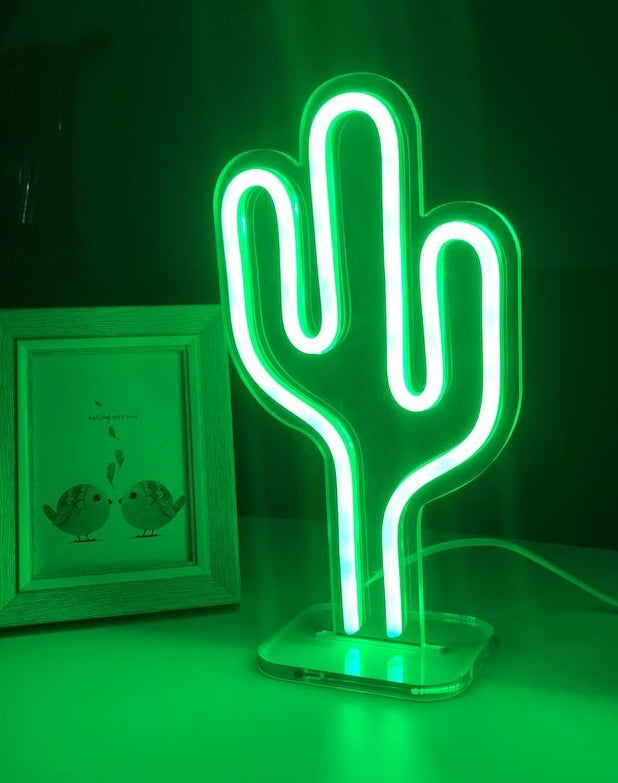 Cactus neon lampada