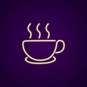 tazza caffè neon