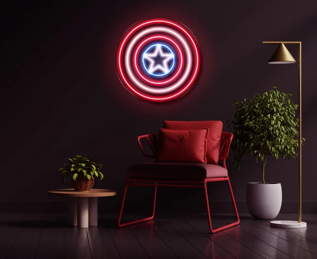Capitan America Neon