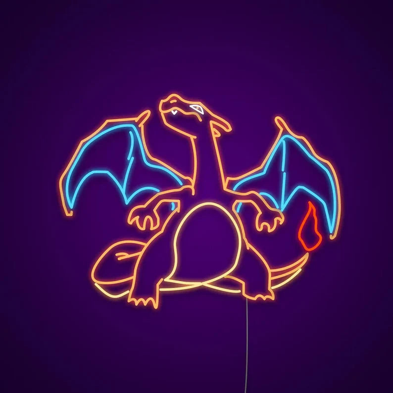 Charizard pokemon neon