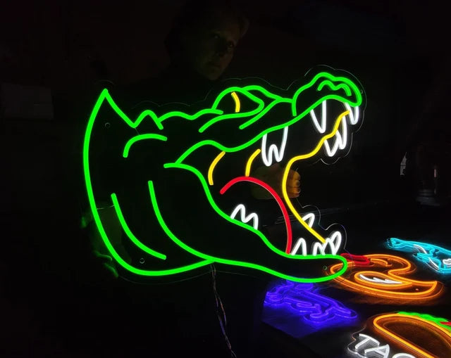coccodrillo neon