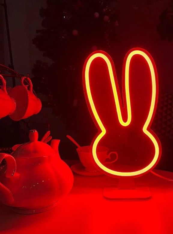 Coniglio lampada neon