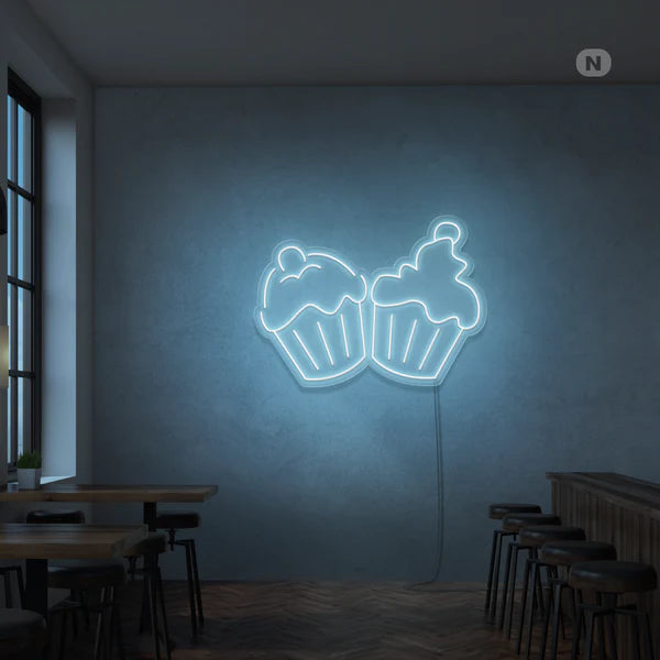 cup cake neon