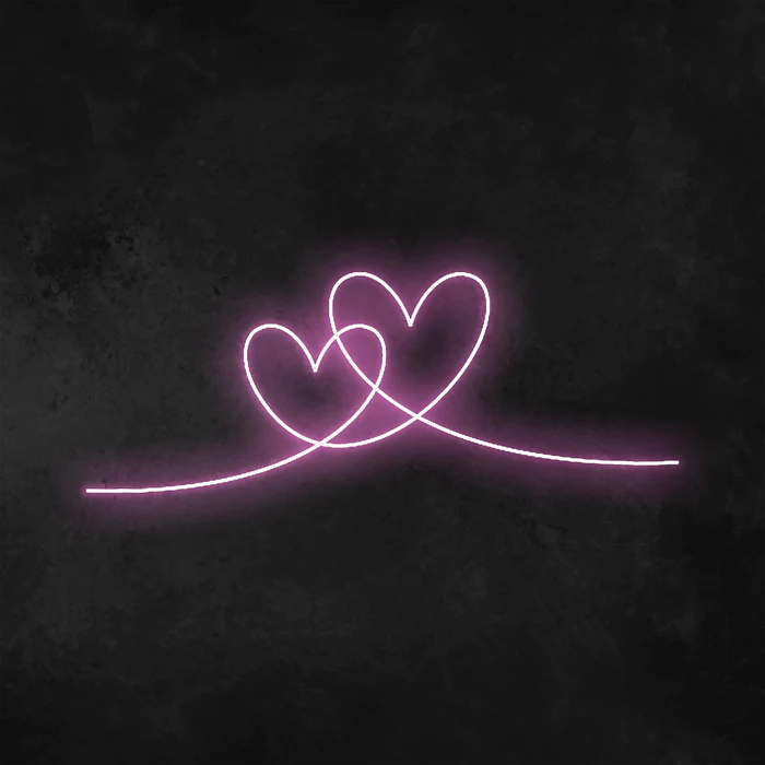 doppio cuore Neon