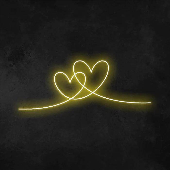doppio cuore Neon