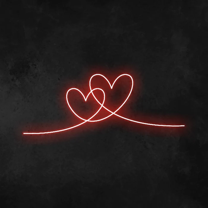 doppio cuore Neon