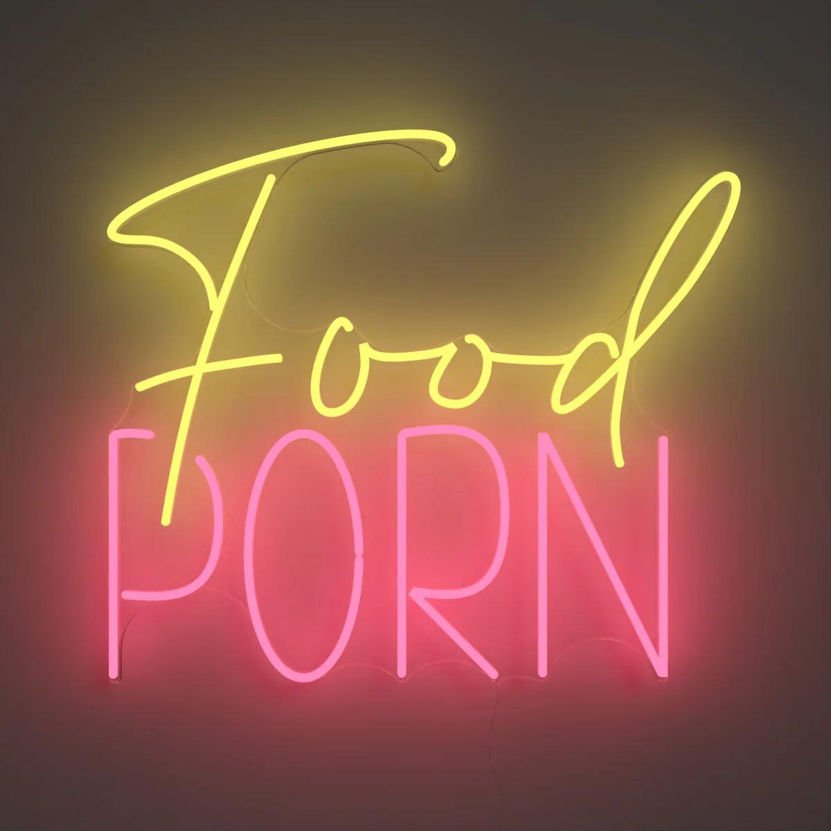 Food porn neon