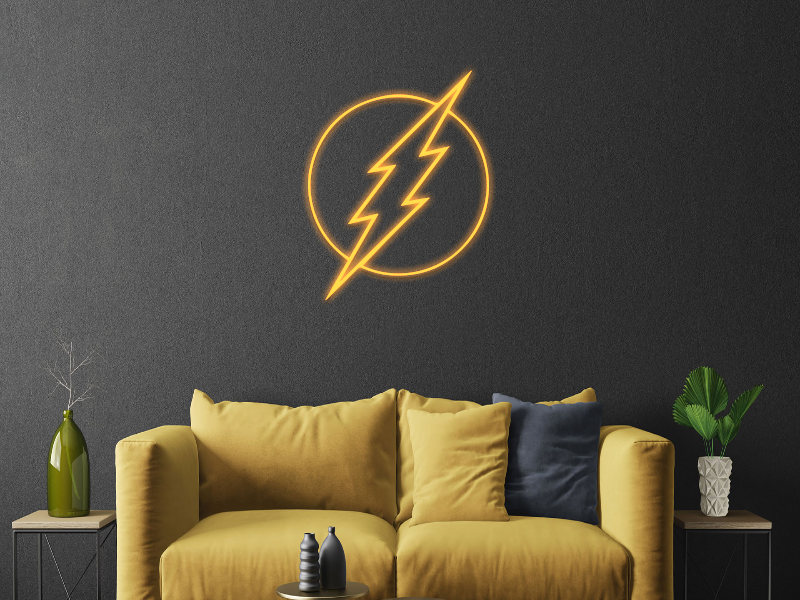 fulmine logo neon