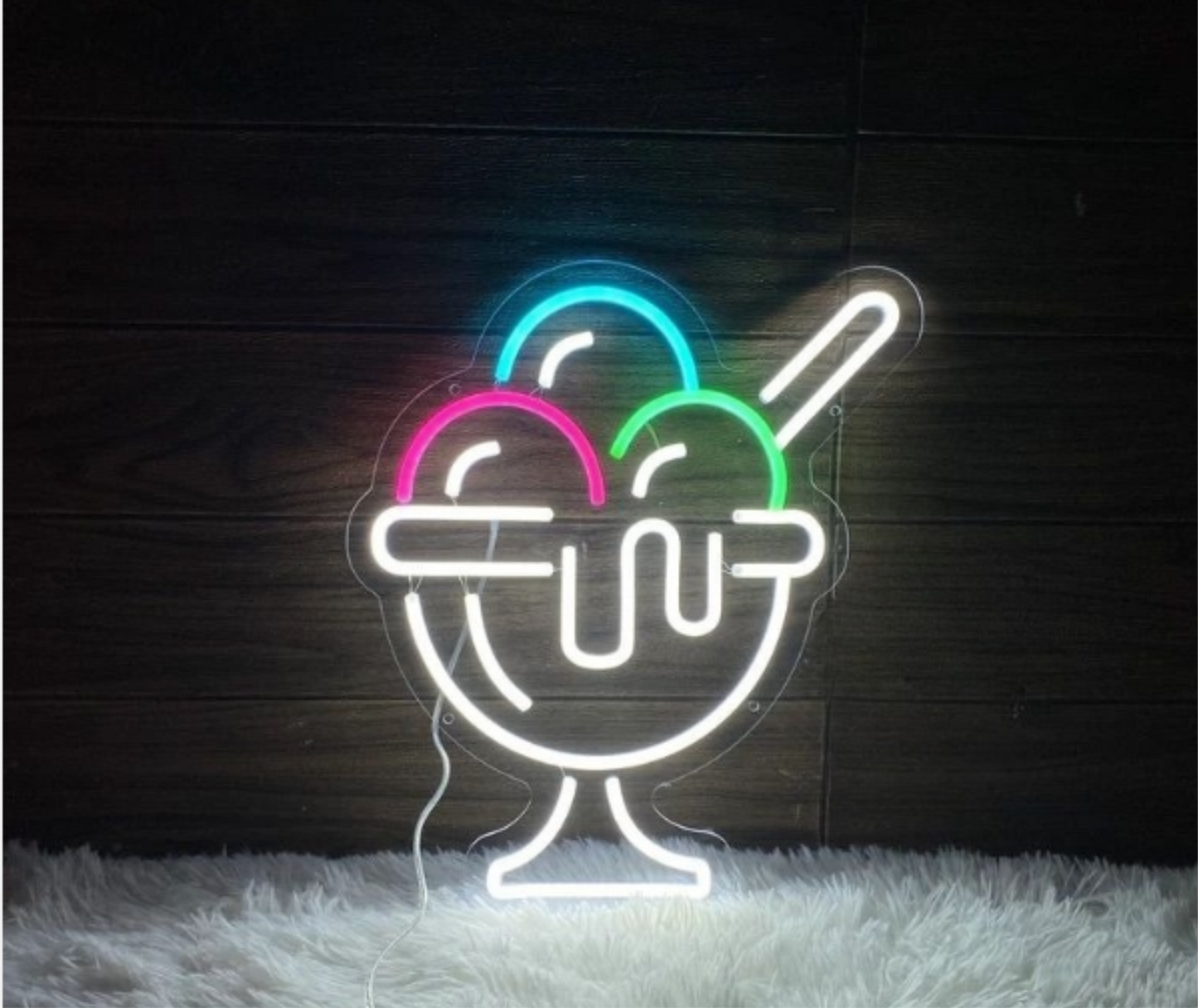 Gelato neon lampada