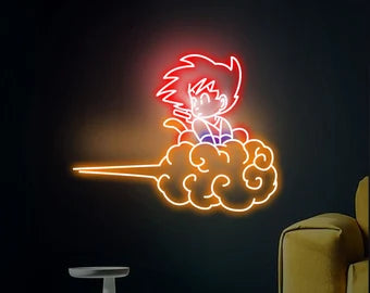 Goku nuvola neon