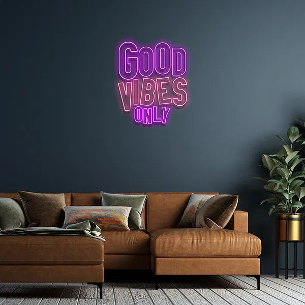 Good Vibes Only neon