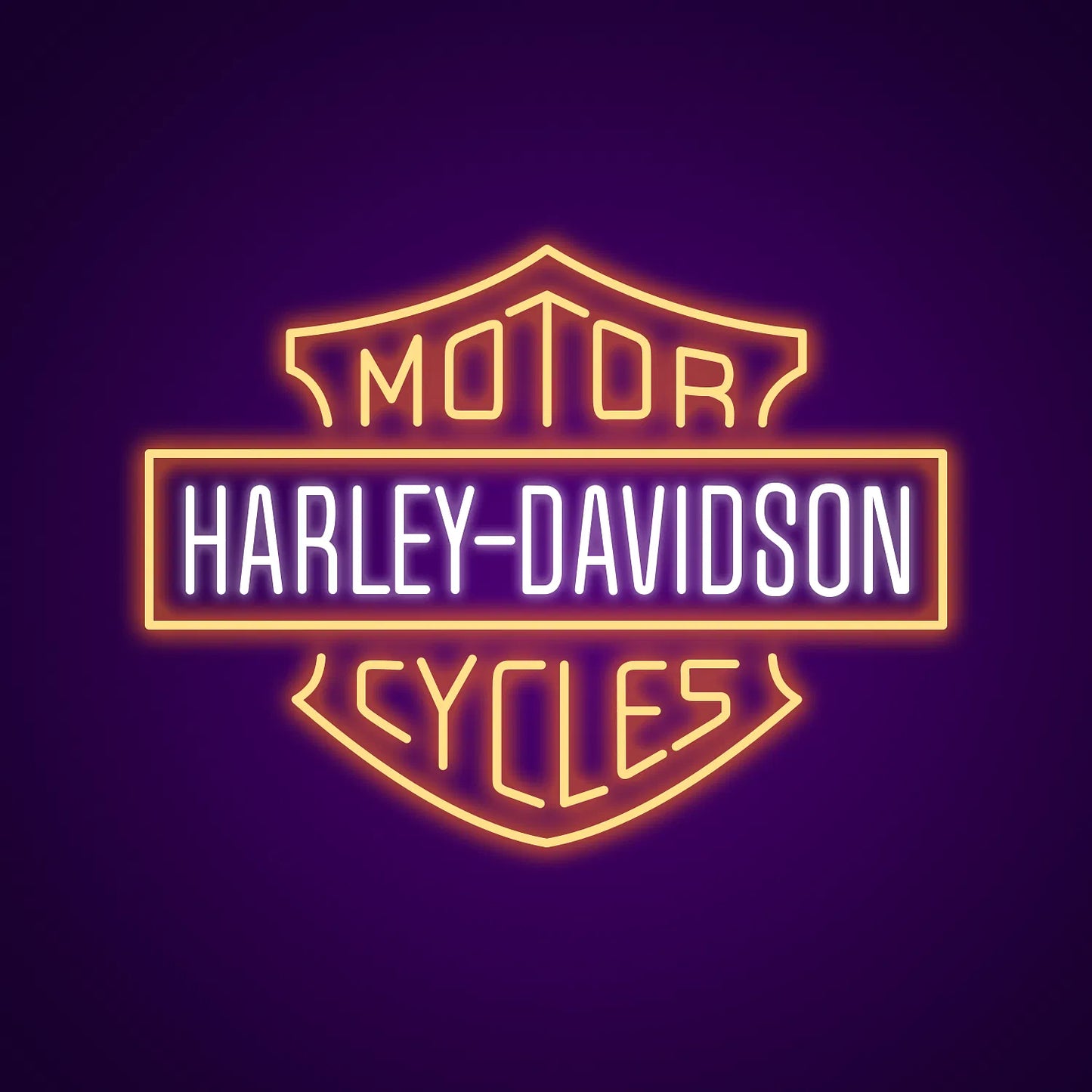harley davidson neon