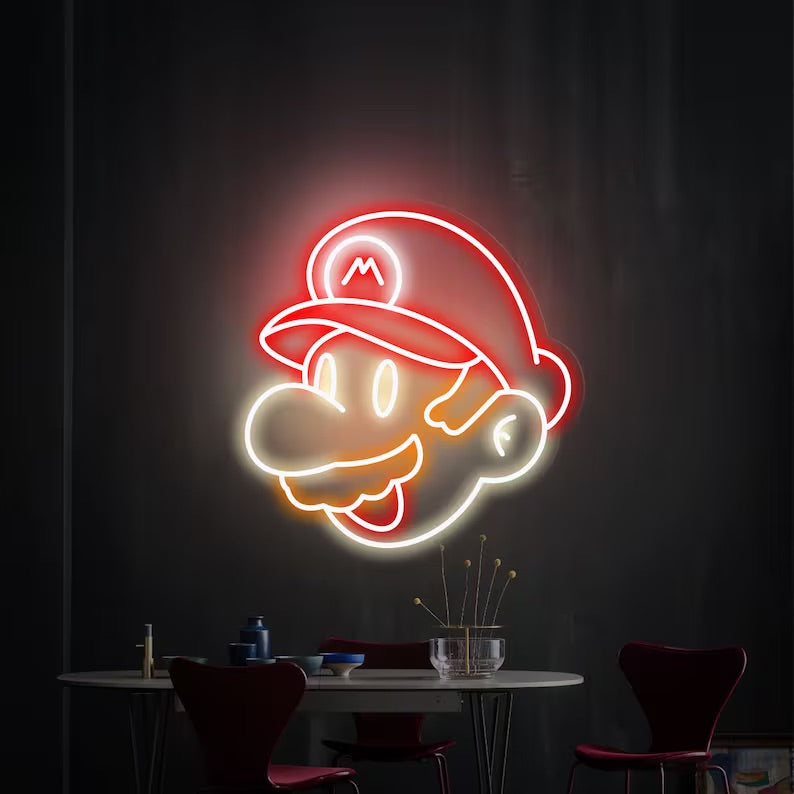 Super Mario neon