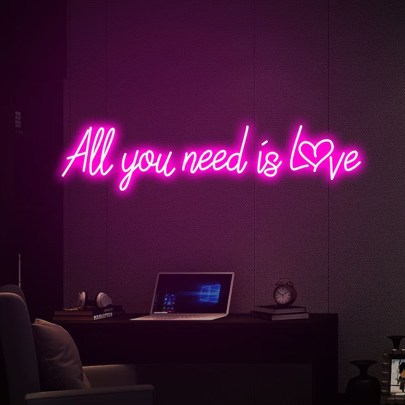 All you need is love neon