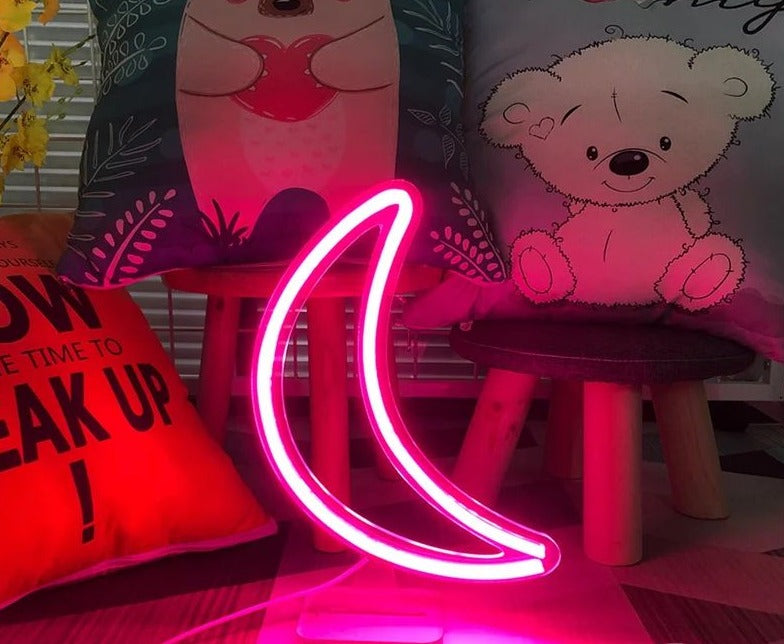 Luna lampada neon