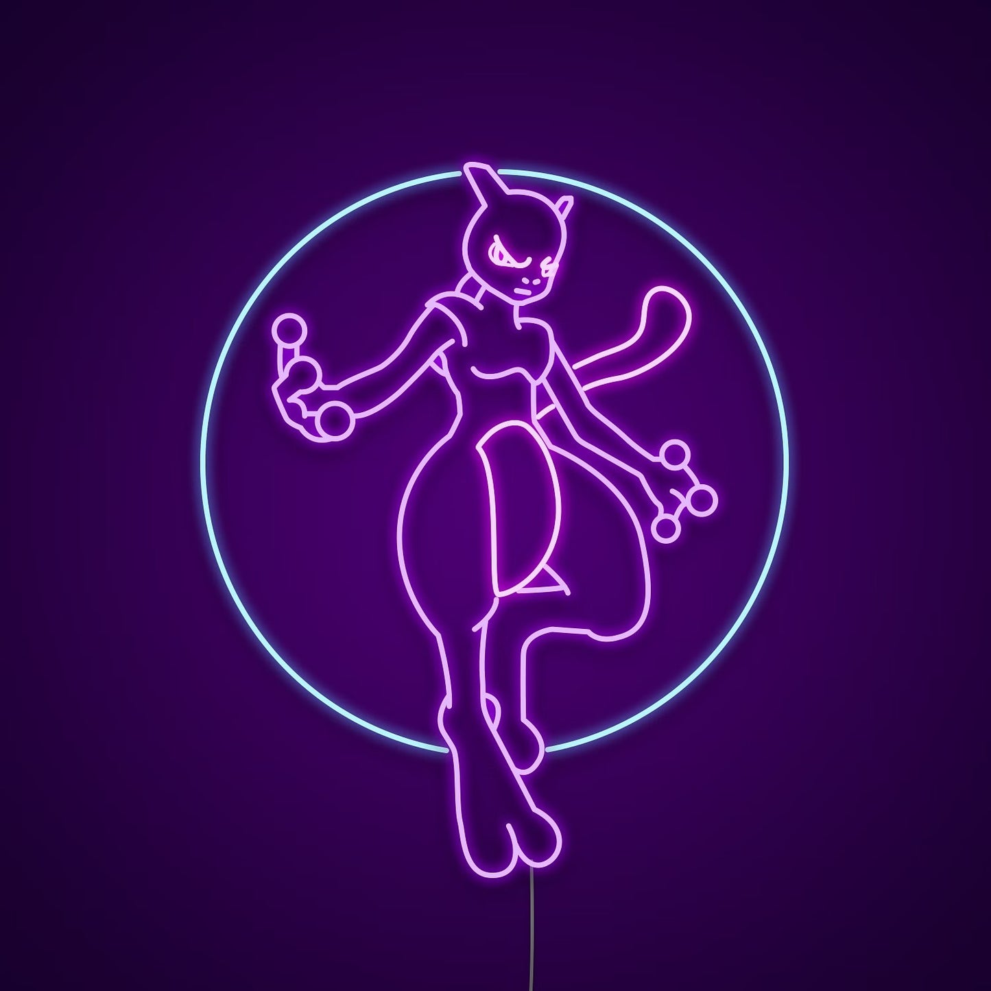 mewtwo pokemon neon