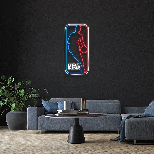 logo nba neon