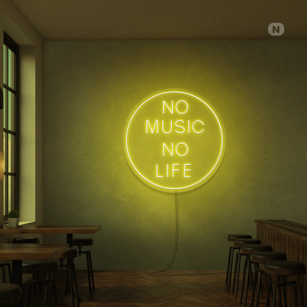 no music no life neon