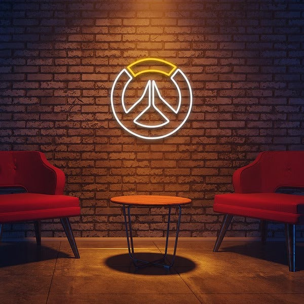 logo overwatch neon