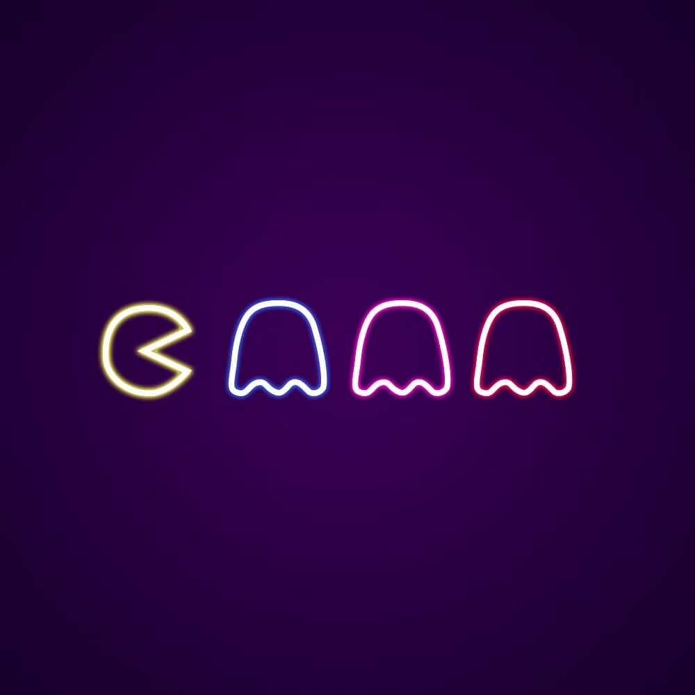 pacman neon
