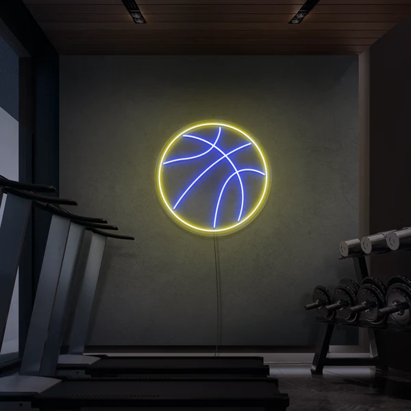 palla basket neon