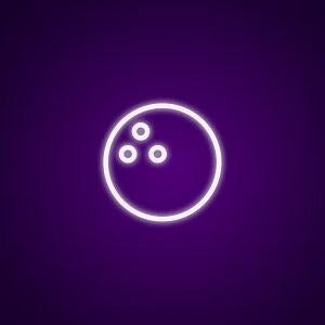 Palla bowling neon