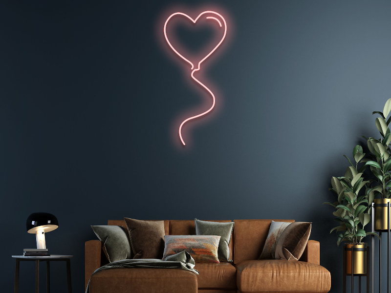 Palloncino cuore neon