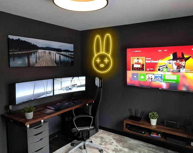 Coniglio rabbit neon