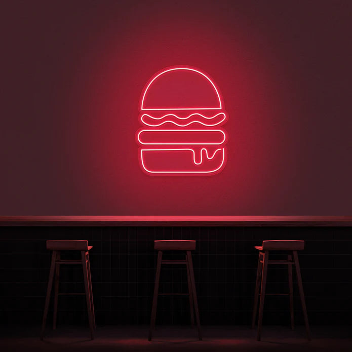 Panino hamburger Neon