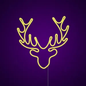 renna natale Neon