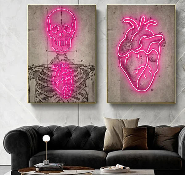 Scheletro quadro Neon