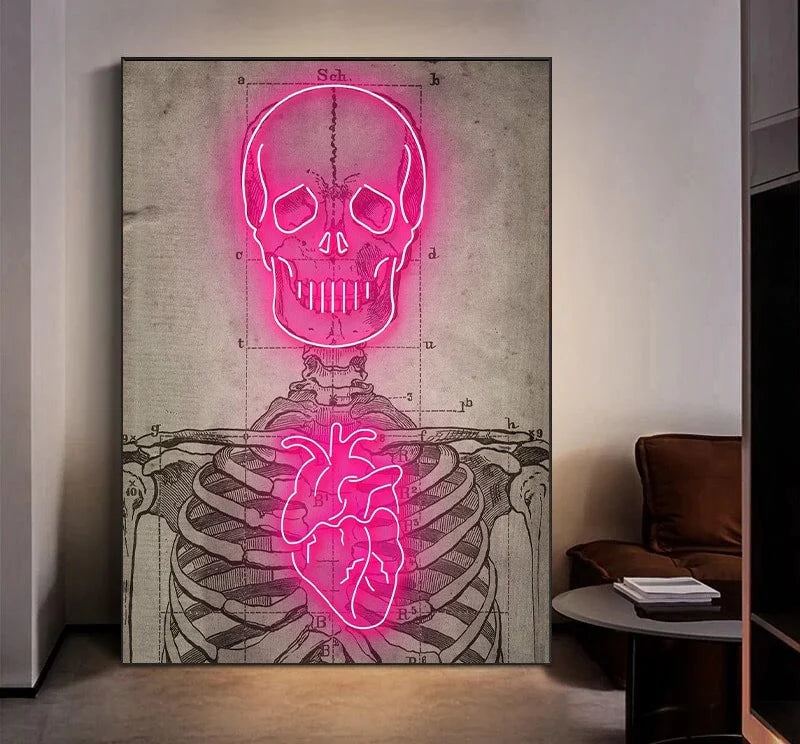 Scheletro quadro Neon