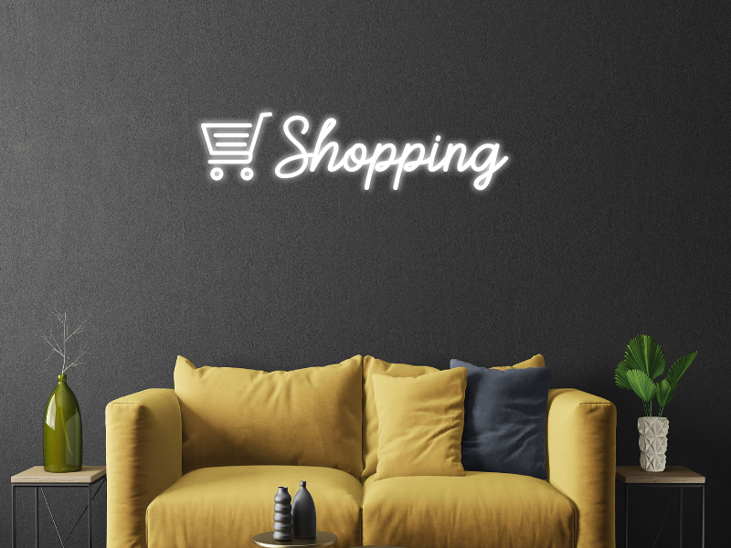 shopping neon