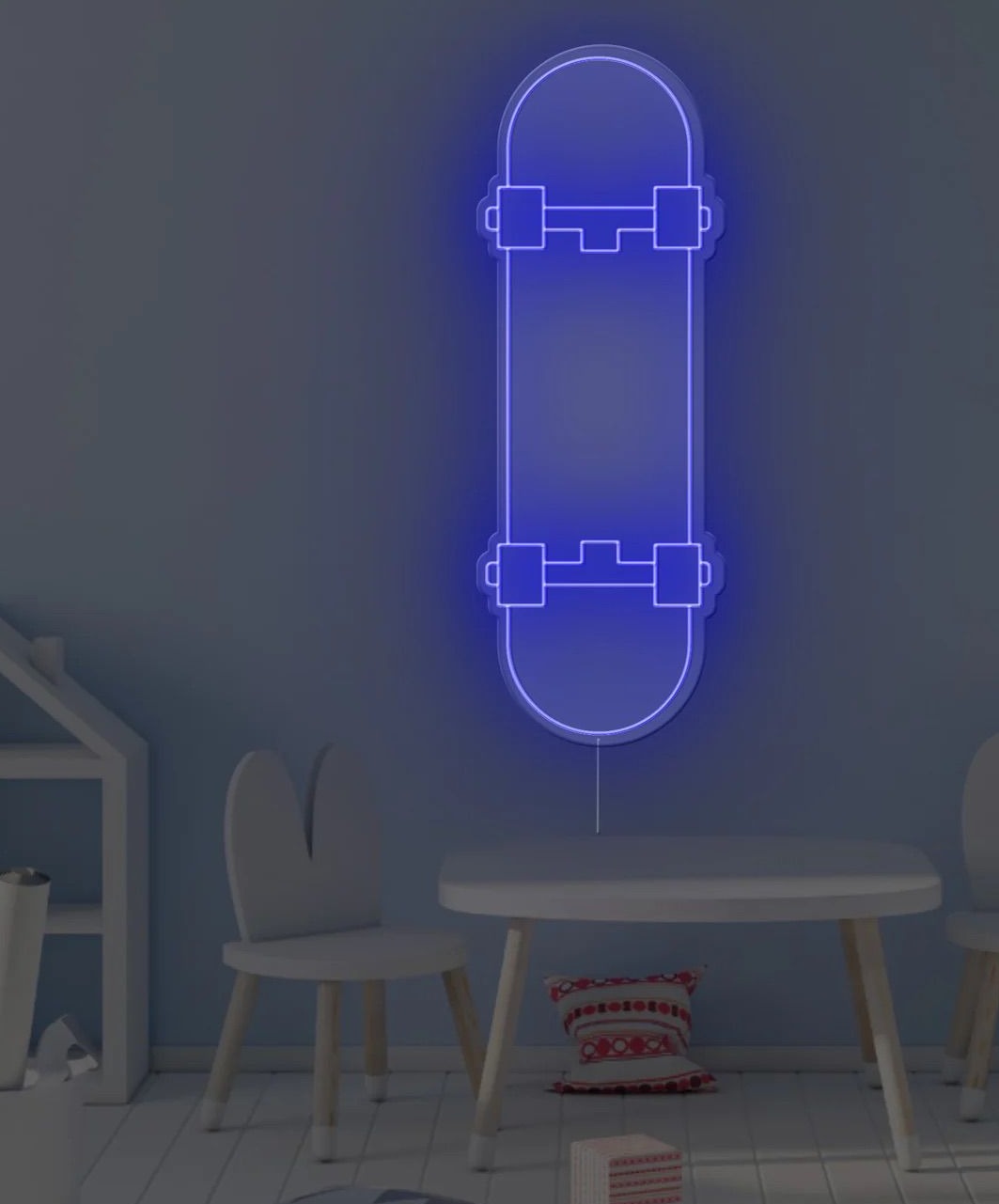 Skateboard neon