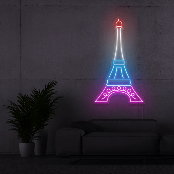 Torre eiffel neon