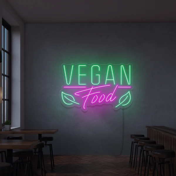 Vegan Food neon