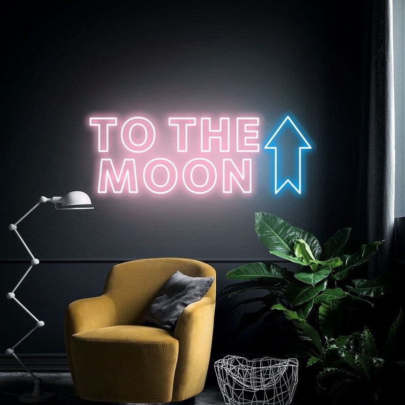 To The Moon neon