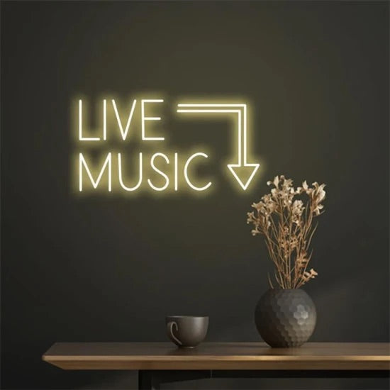 Live music neon