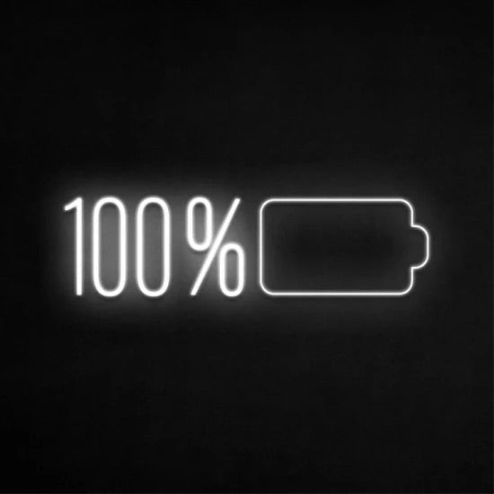 Neon batteria 100%