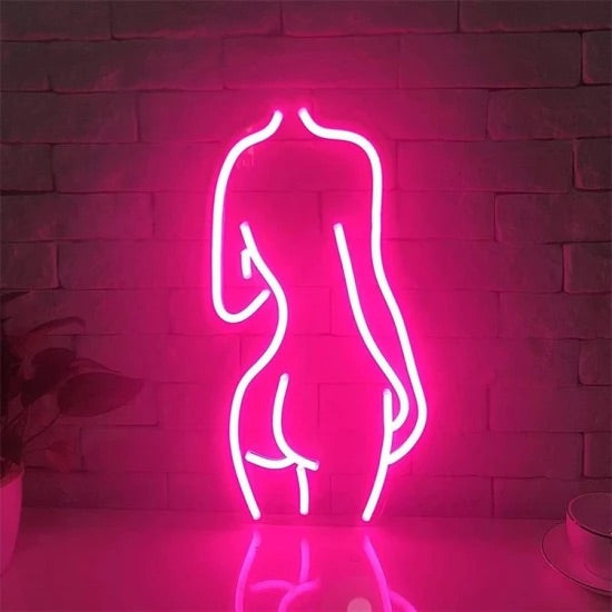 Sagoma donna neon